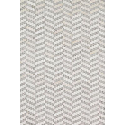 Winnett Cowhide Geometric Indoor Rug
