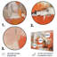Décoration murale orange en métal orange Minimalims Enchantment II-2140755697