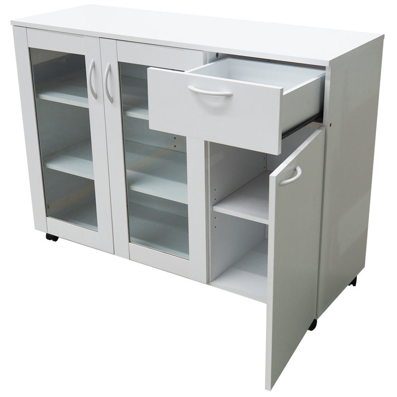 Armoire de rangement Buffet avec tablettes réglables et tiroir Greigsville
