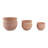 Set Of 3 Pottery And Clay Planters With Ribbed Design Crafted From Durable Earthenware Material For Decorative Functional Appeal In Versatile Rounded Silhouette Ideal For Indoor Or Outdoor Display-645520729