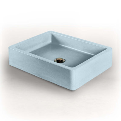 Newterra Handmade Rectangular Vessel Bathroom Sink