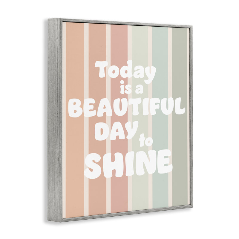 Beautiful Day To Shine, giclée encadrée, conception par Leah Straatsma, Estampe numérique Farmhouse, H 14 po x l 11 po
