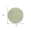 Tapis rond lavable intérieur vert 8 pi