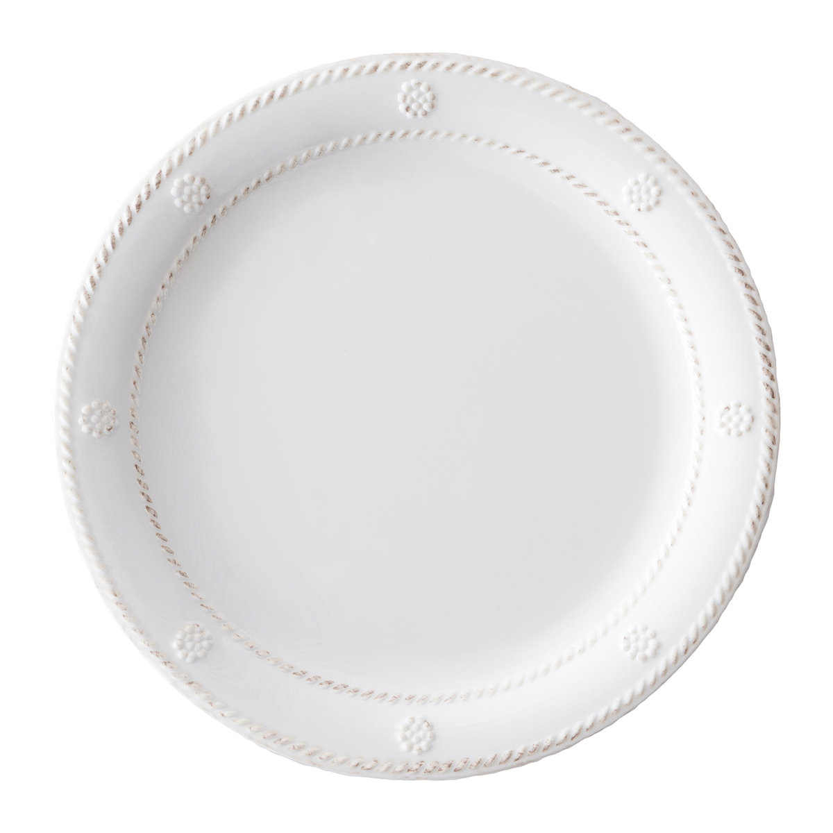 Juliska Berry & Thread Melamine Dessert/Salad Plate Set/4 - Seagrass