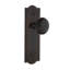 Meadows Plate with Black Porcelain Door Knob-1955953695