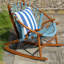 Chaise berçante simple pour patio
