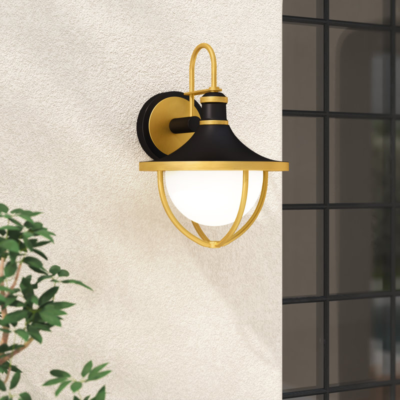 Avangeline Steel Wall Light, 13.5" H x 9.75" W x 11" D