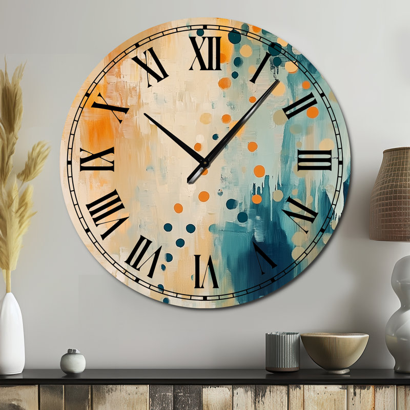 «I'm Take It Under considérer 2» - Grande horloge murale moderne, Grand