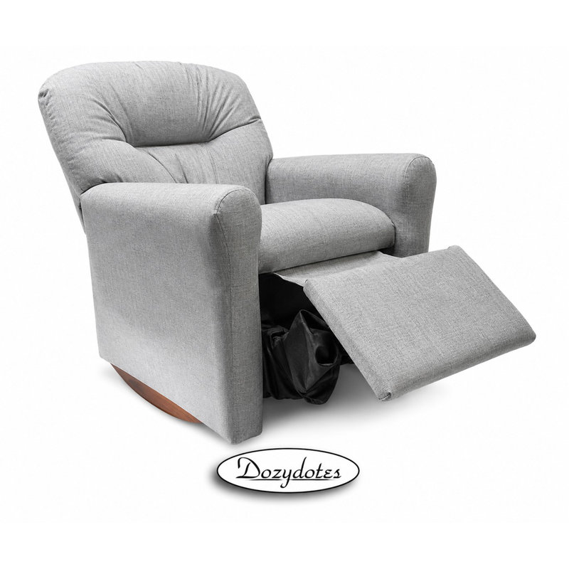 Kids Sized Gray Rocker Recliner Chair
