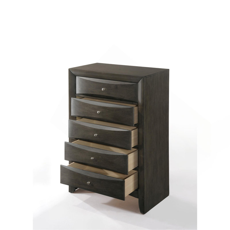Commode à finition chêne gris, Gris
