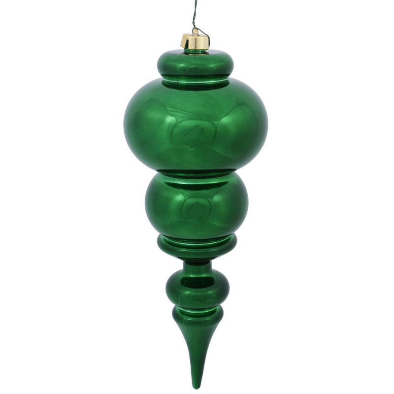 Ornement de Noël 14 po faîteau, Émeraude