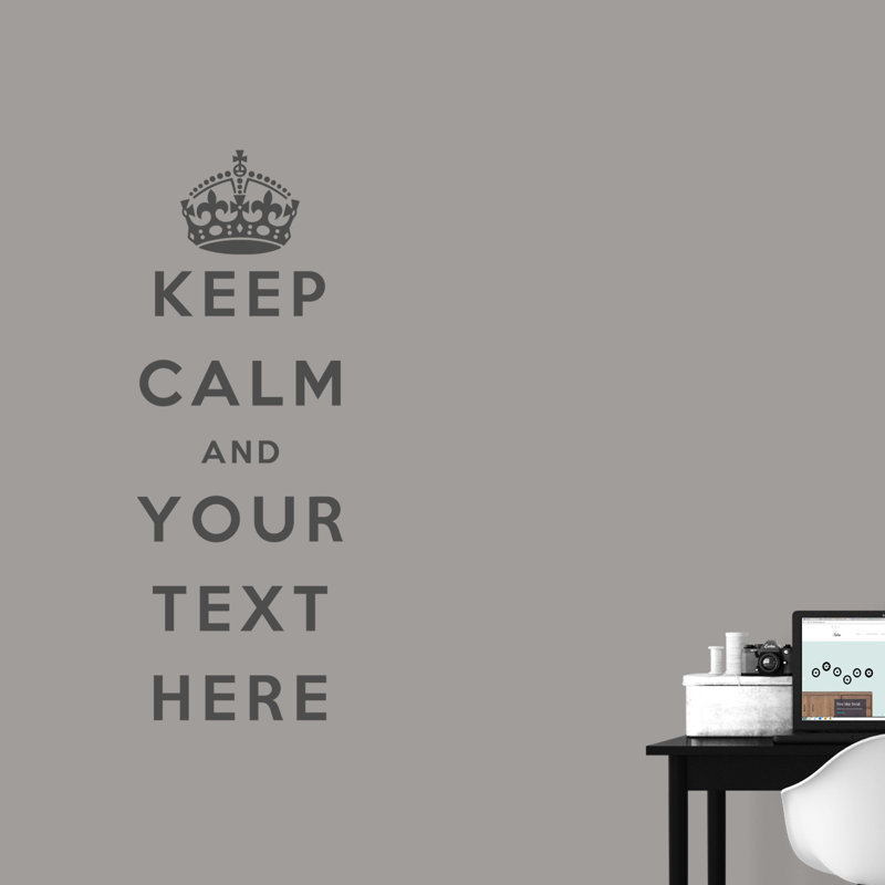 Wall Decal, Yes, Dark Gray