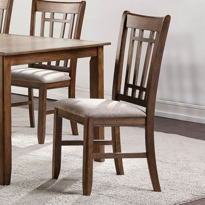  Karpinski 4 Person Dining Set w/ Lattice Back Side Chairs & 12" Butterfly Leaf, 5 Pieces: Table, 4 Chairs