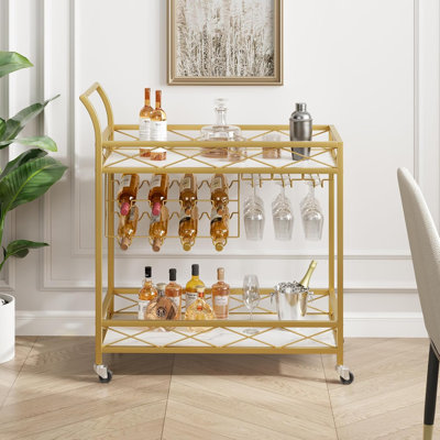 Donaghey Wood Bar Cart by Mercer41