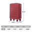 Grand bagage à carreaux en plastique dur 28 pouces ABS - Surface résistante aux égratignures et quatre roues multidirectionnelles-129384138