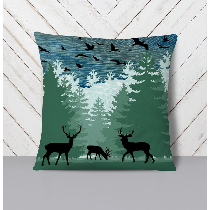 Throw Pillow With Insert, Blue/Green 6, 20"H x 20"W