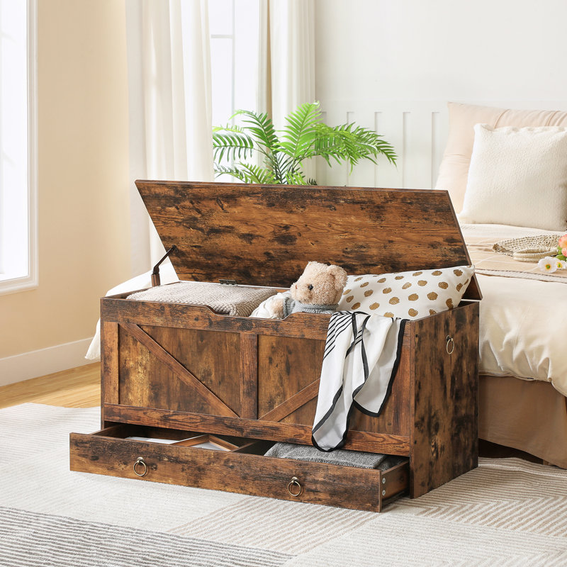 Millwood Pines Cheynne Storage Blanket Chest with Drawer & Reviews