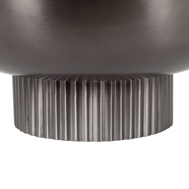 Bol rond en métal Sealy, Argent argent