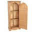Deaver 1 Door Wardrobe, Storage Cupboard, Solid Pine, Oak Finish, Corona Design