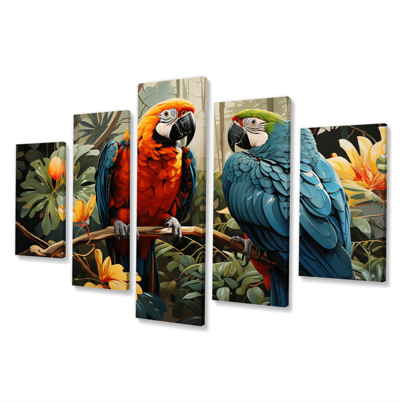 Corsetti - Animals Wall Decor - 5 Panels