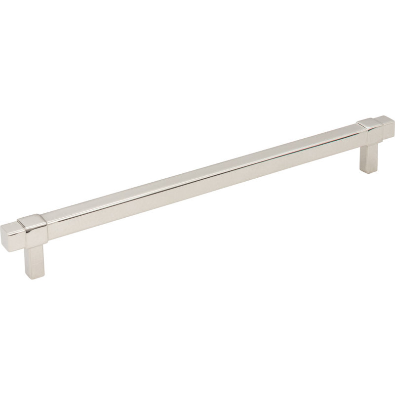 Zane Bar Pull, 8 13/16", Polished Nickel
