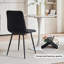 50cm H Velvet Upholstered Metal Side Chair-686924708-689253978
