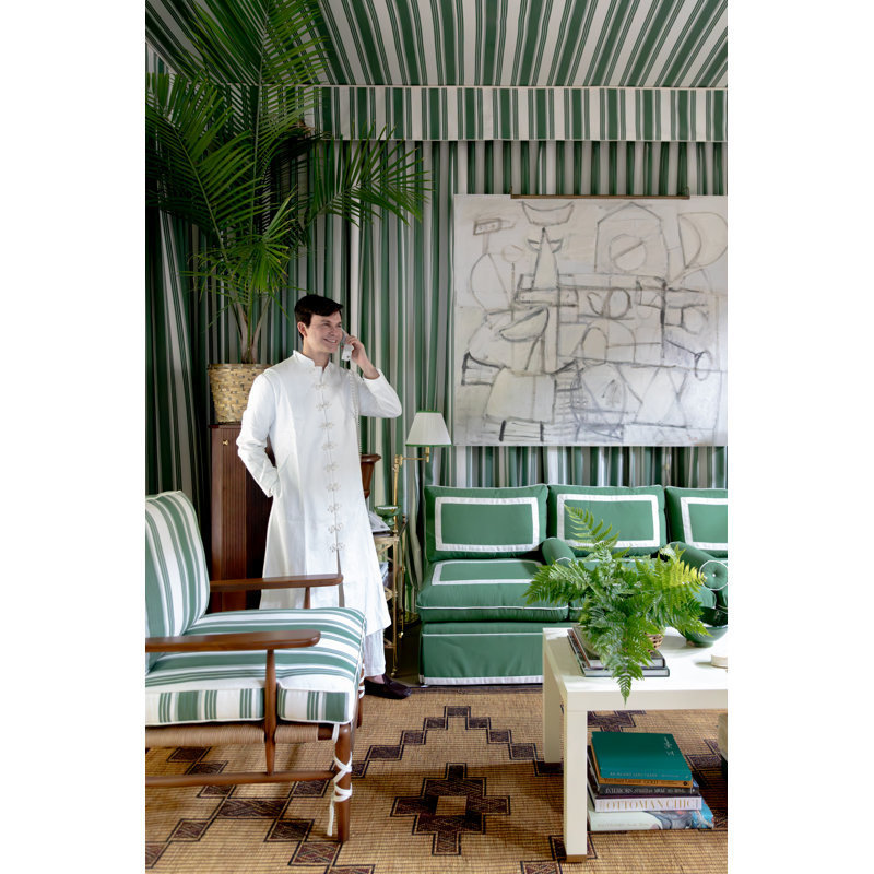 Signature No.1 Floor Lamp by Mark D. Sikes, Aged Brass