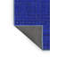 Tapis bleu abstrait en laine et polyester tissé à la machine 8 pi x 12 pi Obai