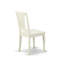 L'ensemble de table de salle à manger 3 pièces comprend 1 table de salle à manger à piédestal ronde et 2 chaises de salle à manger en lin blanc avec dossier à lattes - finition lin blanc-1491935817-1491935820-1491935810