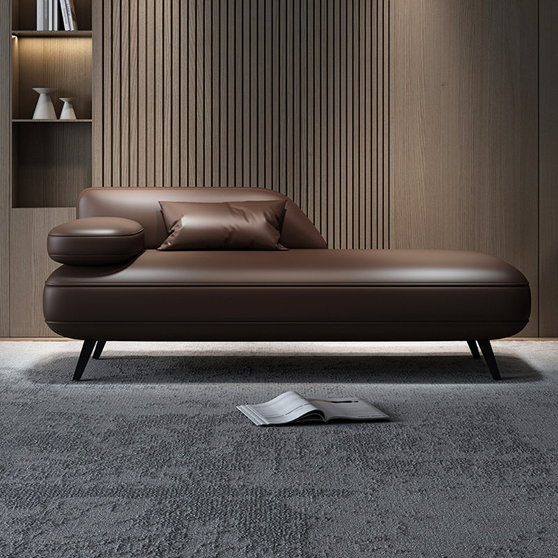 Chaise longue d'intérieur Modern Modern, Orienté à gauche (vu de face), Café