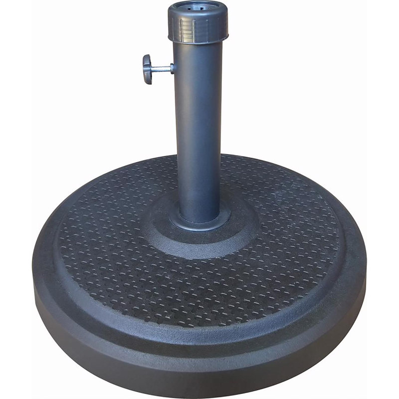  Black Round Envirostone Umbrella Base