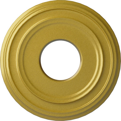 Médaillon de plafond H 12,375 po x l 12,375 po x P 1,125 po