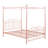 Queen Size  Canopy Bed Frame, Pink-522035148