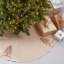 Jupe d'arbre de Noël ornée de perles dorées 53 po-121576726-121576723