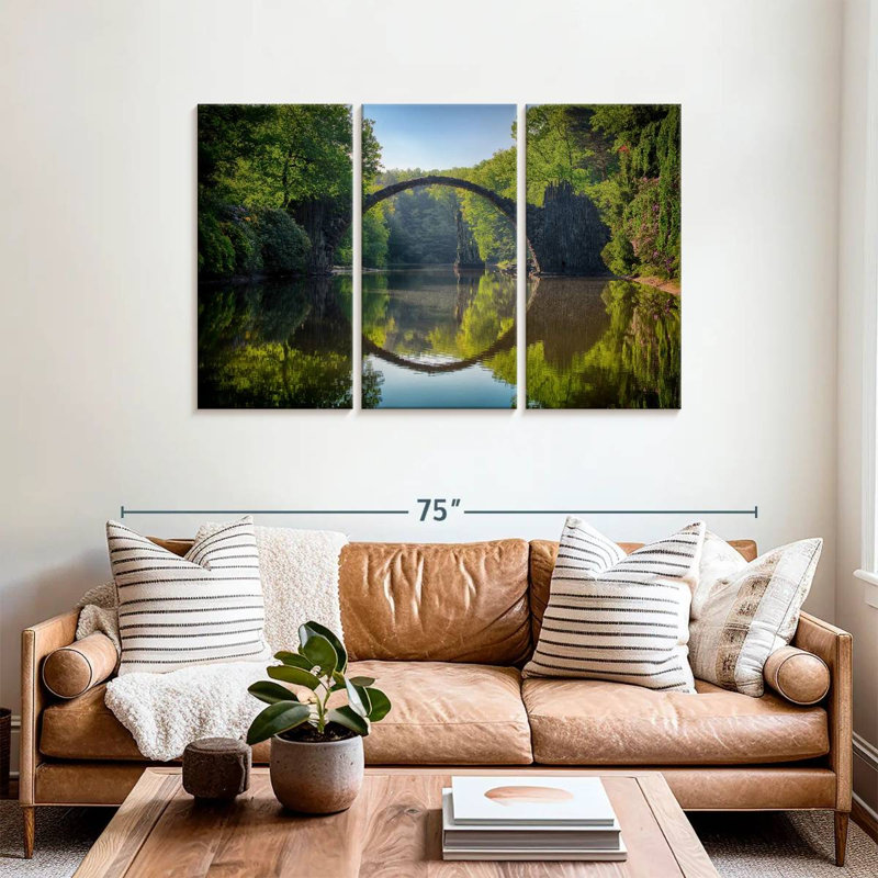Lilie Bridge Reflection, 36" H x 57" W
