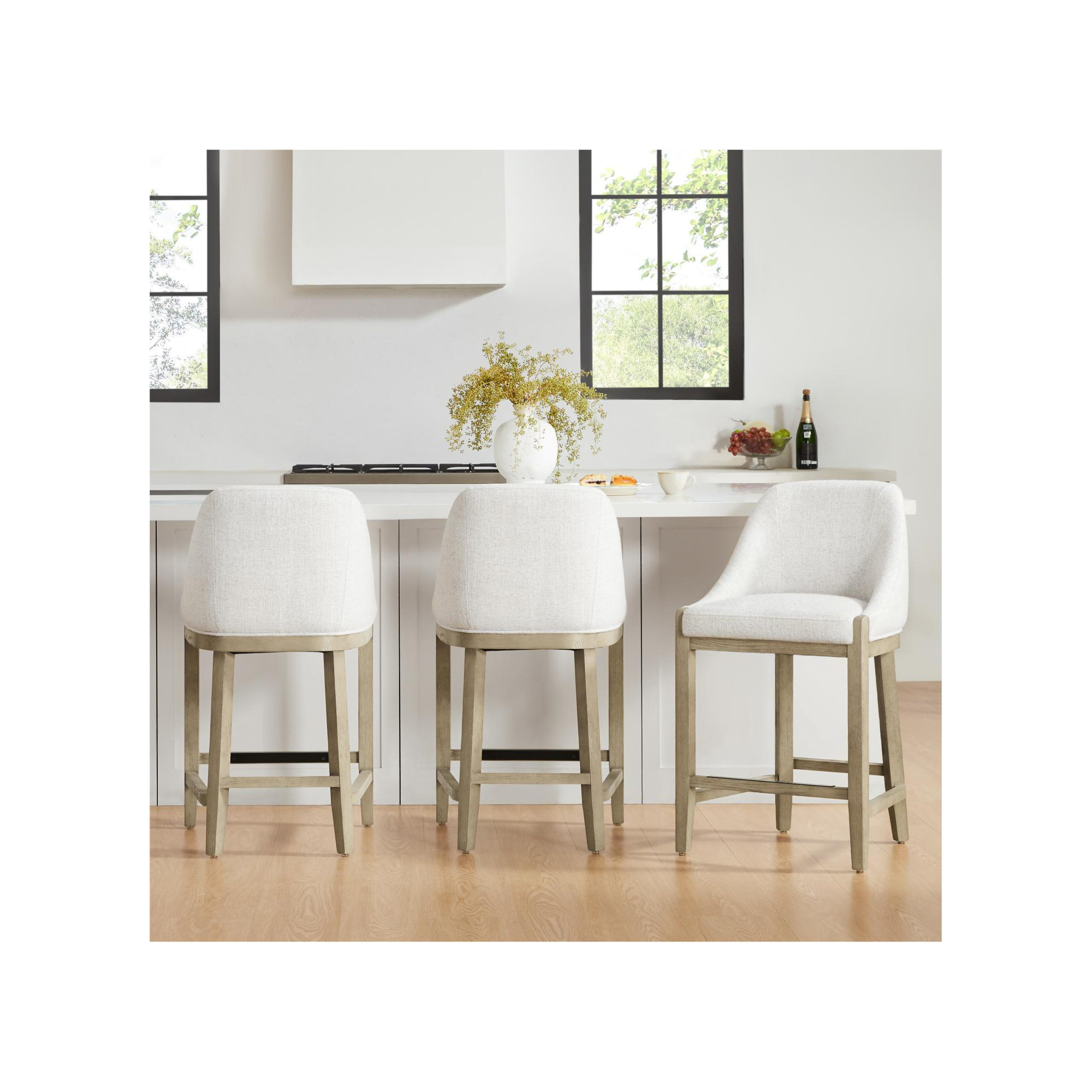 Daigle Barstool, Nathan Wheat Tweed, 3