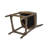 Roquefort Upholstered Linen Blend Counter Stool with Solid Wood Frame-74307451