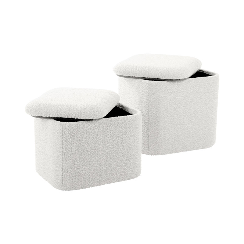 Ada 35 Wide Ottoman, White