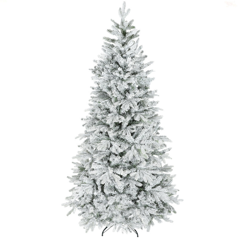 Arbre de Noël artificiel givré 7,5 pi
