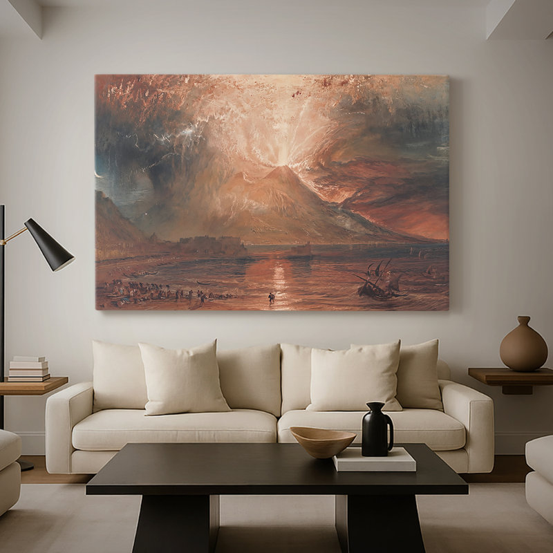 Vésuve dans Eruption-J.M.W. Toile tendue Turner-Gallery-c. 1817, 32 x 48