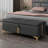 Elegant Upholstered Storage Ottoman,Storage Bench With Metal Legs For Bedroom,Living Room,Fully Assembled Except Legs-2128642675