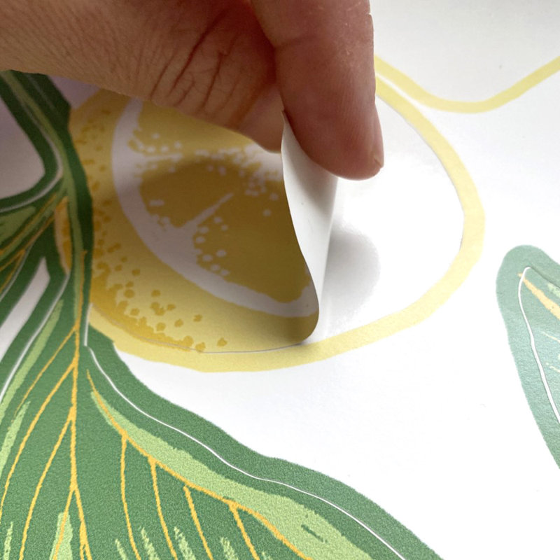 Ensemble d'adhésif décoratif citron amovible