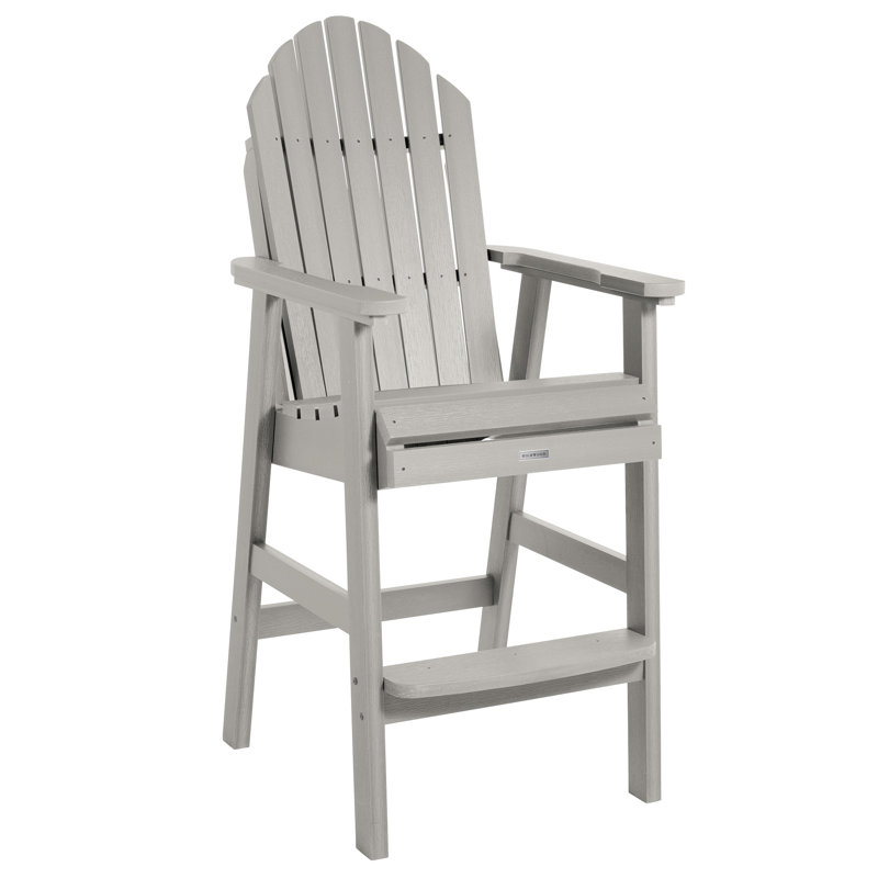 Tabouret de bar 29,25 po Caicos, Gris clair