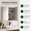 Bridge Metal Wall Mirror Cabinet