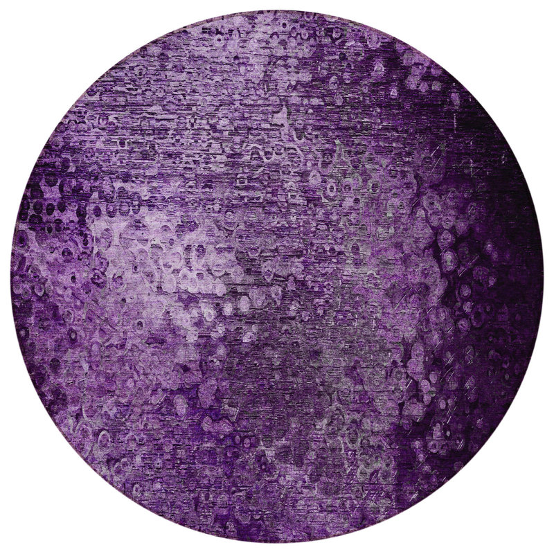 Tapis rond lavable et antidérapant 8 po
