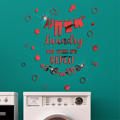 Acrylic Hollow DIY Mirror Wall Sticker Home Decoration
