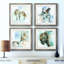 Cadre photo, ensemble de peintures sur papier