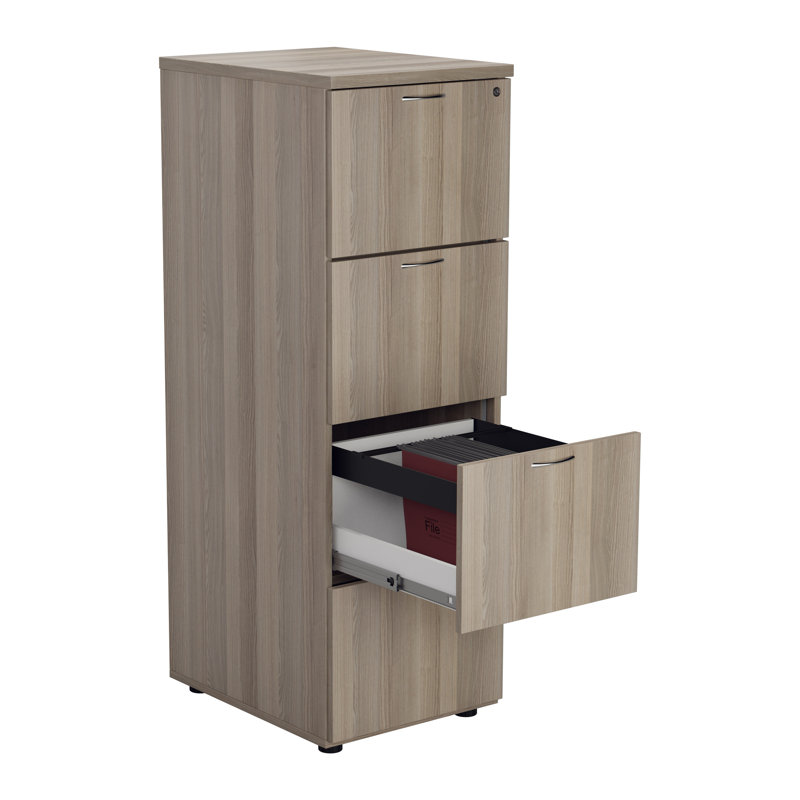 Buariki 46.4cm Wide 4 -Drawer File Cabinet, Grey Oak