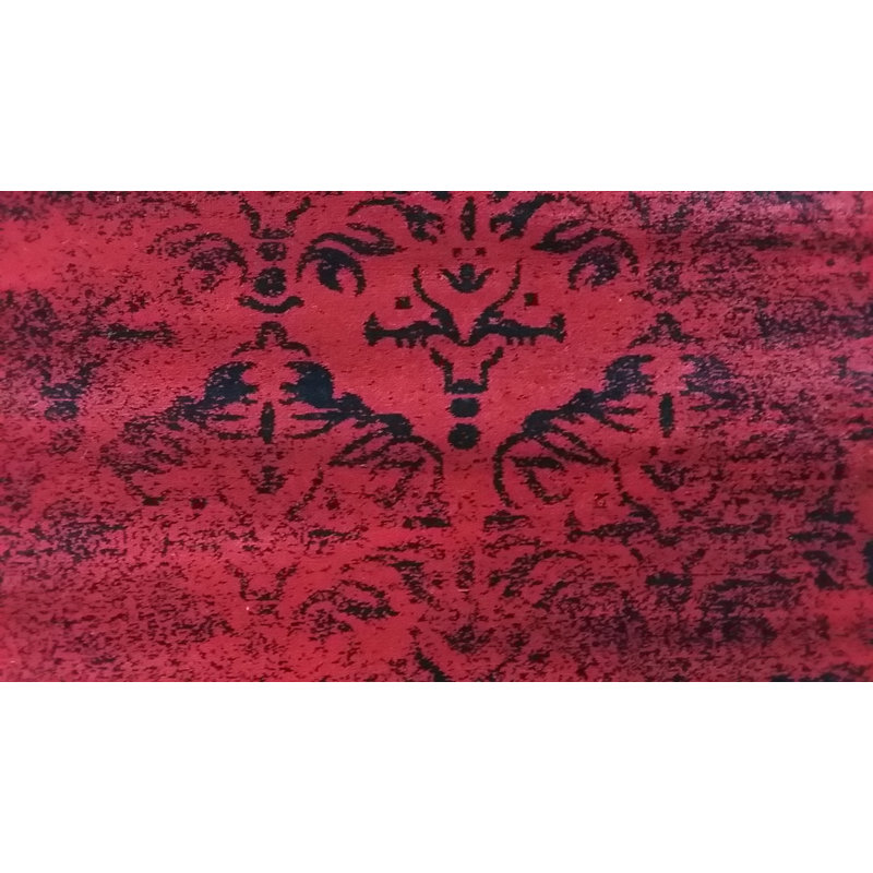 Tapis à motif géométrique rouge Godley, Rectangle 10 pi x 13 pi