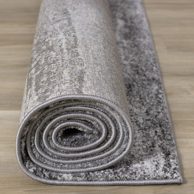 Menoher Neutral Modern Blue Gray Area Rug